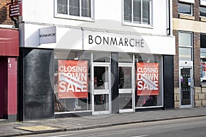 Bonmarche closing down store in Grantham.