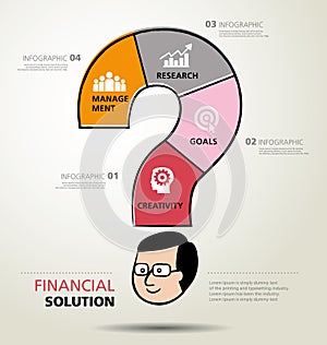 Info graphic design, solution, business