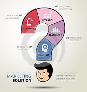 Info graphic design, solution, business
