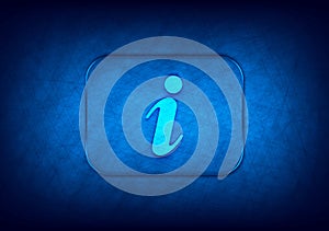 Info icon abstract digital design blue background
