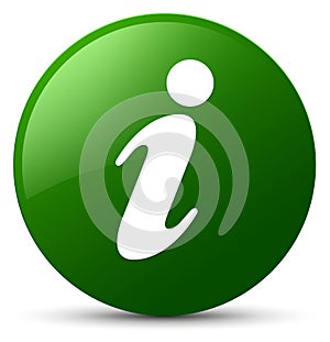 Info icon green round button