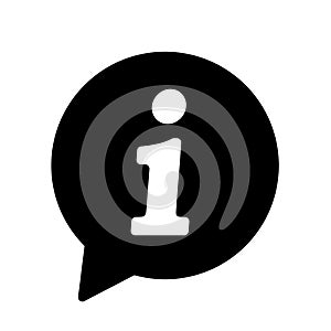Info icon, Information sign icon. Info speech bubble symbol. i letter vector. photo