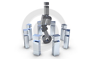 Info letter on a circle