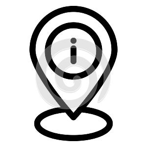 Info, location Isolated Vector icon which can easily modify or edit