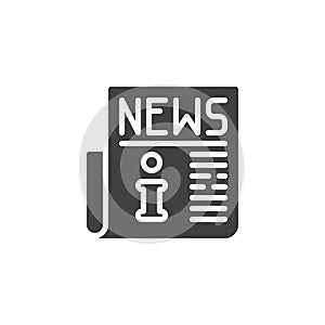Info news publication vector icon