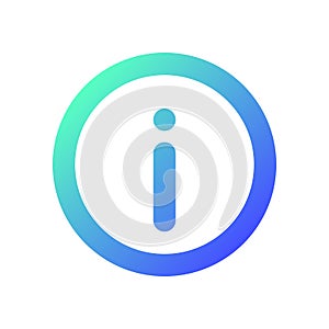 Info pixel perfect gradient linear ui icon