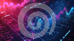 infodashboard abstract style floating data analytics chart