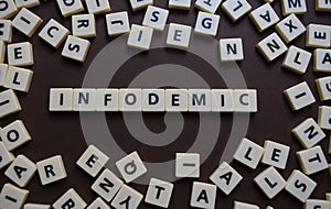 Infodemic letter tiles