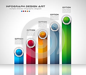 Infograph Brochure template with a lot of choices and a lot of design elements