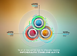 Infograph template with multiple choices and a lot of infographic design elements and mockups.