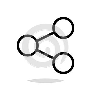 Share icon on website, share button, web icon, technology devices sign