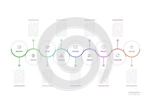 Infographic 9 options design elements for your business data. Vector