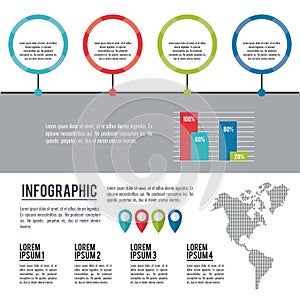 Infographic american continent