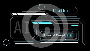 Infographic animation about AI and Chatbot prompting.