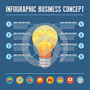 Infographic Business Concept - Creative Idea Illustration