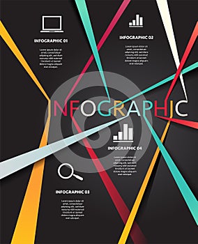 Infographic of business connection line