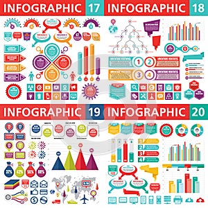 Infographic business design elements - vector illustration. Infograph template collection. Creative graphic.