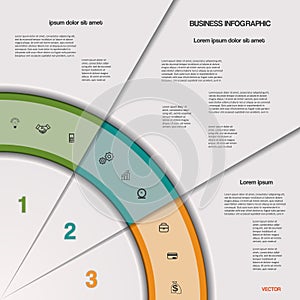 Infographic business process or workflow for project