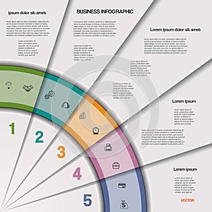 Infographic business process or workflow for project