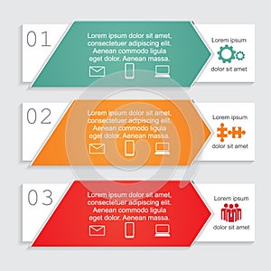 Infographic card report template. Vector