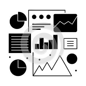 Infographic chart elements set