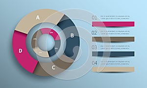 Infographic circle design