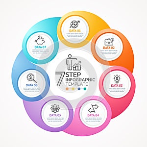 infographic circle template background