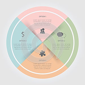 Infographic Color Circular Chart