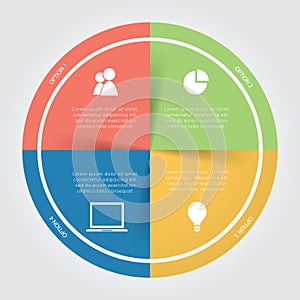 Infographic Color Circular Chart