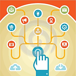 Infographic Concept - Touchpad
