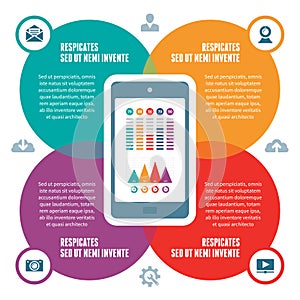 Infographic Concept - Vector Scheme with Icons