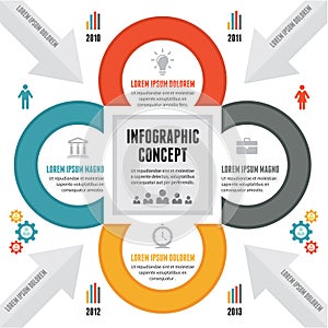 Infographic Concept - Vector Scheme with Icons