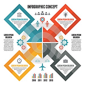 Infographic Concept - Vector Scheme with Icons
