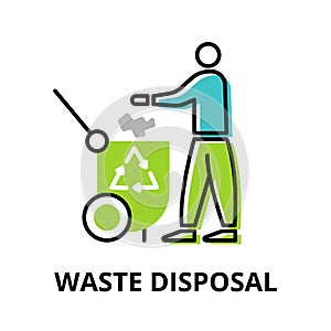 Infographic concept of Waste Disposal