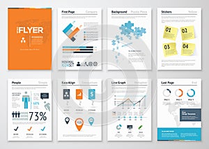 Infographic corporate elements and vector design illustrations