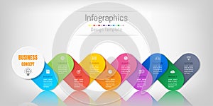Infographic design elements for your business data with 10 options.
