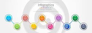 Infographic design elements for your business data with 10 options.