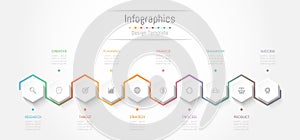 Infographic design elements for your business data with 10 options, parts, steps, timelines or processes.