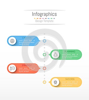 Infographic design elements for your business data with 4 options.