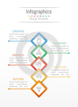 Infographic design elements for your business data with 5 options.