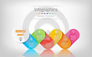 Infographic design elements for your business data with 6 options.