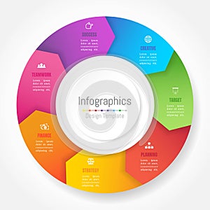 Infographic design elements for your business data with 7 options