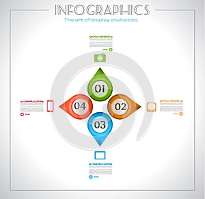 Infographic design - original geometrics