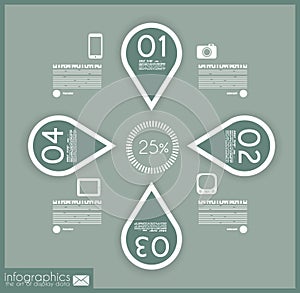 Infographic design - original geometrics