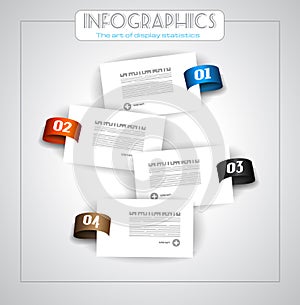 Infographic design - original geometrics