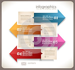 Infographic design - original paper tags