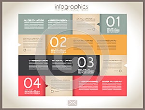 Infographic design - original paper tags