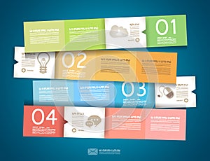 Infographic design - original paper tags