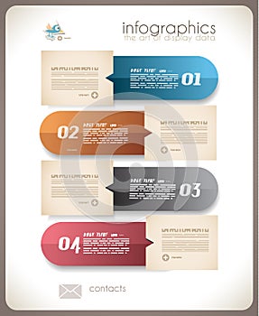 Infographic design - original paper tags