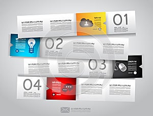 Infographic design - original paper tags